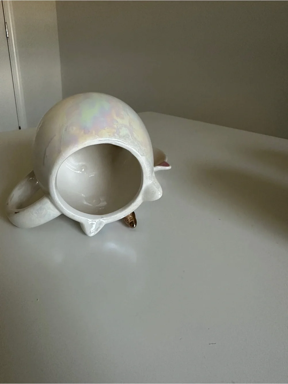 10 Strawberry Street Whimsical Cupboard Iridescent Unicorn Mug & Saucer Set